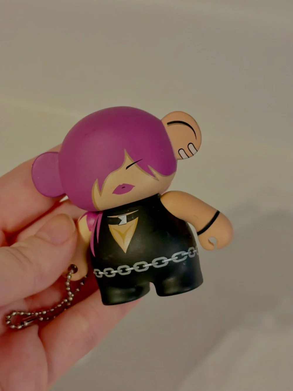 Punk Baby Punk Monskey Emo Girl Keychain Vinyl Figure Abell Octovan Artist Y2K